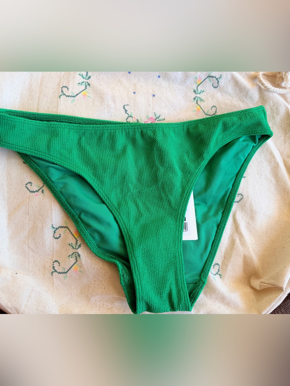 Sézane x YSÉ Green Women’s Swim Bottoms - Classic Bikini